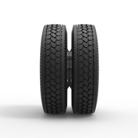 10 Triangular Hole Rear double wheel V2 Scale 1:25 - Thumbnail 4