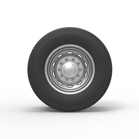 10 Triangular Hole Rear double wheel V2 Scale 1:25 - Thumbnail 5