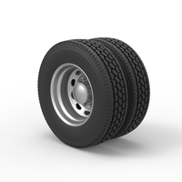 10 Triangular Hole Rear double wheel V2 Scale 1:25 - Thumbnail 6