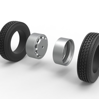 10 Triangular Hole Rear double wheel V2 Scale 1:25 - Thumbnail 8