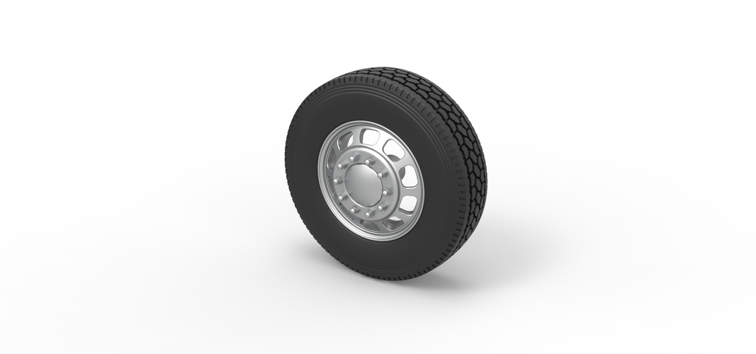 Front custom wheel of semi truck Version 3 Scale 1:25 3D Print 520651