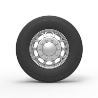 Front custom wheel of semi truck Version 6 Scale 1:25 - Thumbnail 5