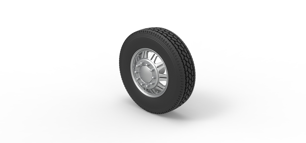 Front custom wheel of semi truck Version 10 Scale 1:25 3D Print 520805