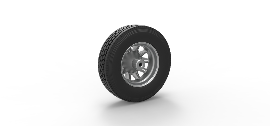 Front custom wheel of semi truck Version 10 Scale 1:25 3D Print 520806