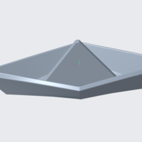 Small origami boat 3D Printing 521031