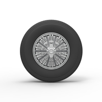 Front custom Slab wheel of semi truck Scale 1:25 - Thumbnail 5