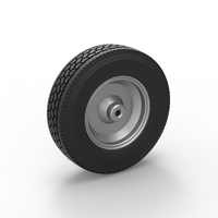 Front custom Slab wheel of semi truck Scale 1:25 - Thumbnail 8