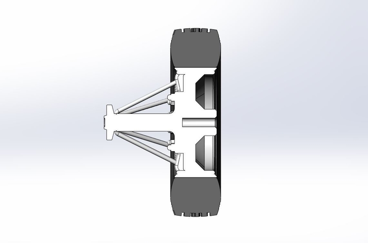 Front custom Slab wheel of semi truck Scale 1:25 3D Print 521110