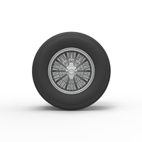 Rear custom Slab wheel of semi truck Scale 1:25 - Thumbnail 5