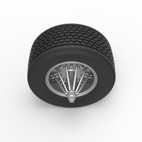 Super single custom Slab wheel of semi truck 1:25 - Thumbnail 6