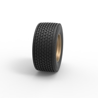 Super single custom wire wheel of semi truck 1:25 - Thumbnail 3