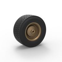 Super single custom wire wheel of semi truck 1:25 - Thumbnail 8