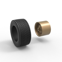 Super single custom wire wheel of semi truck 1:25 - Thumbnail 10