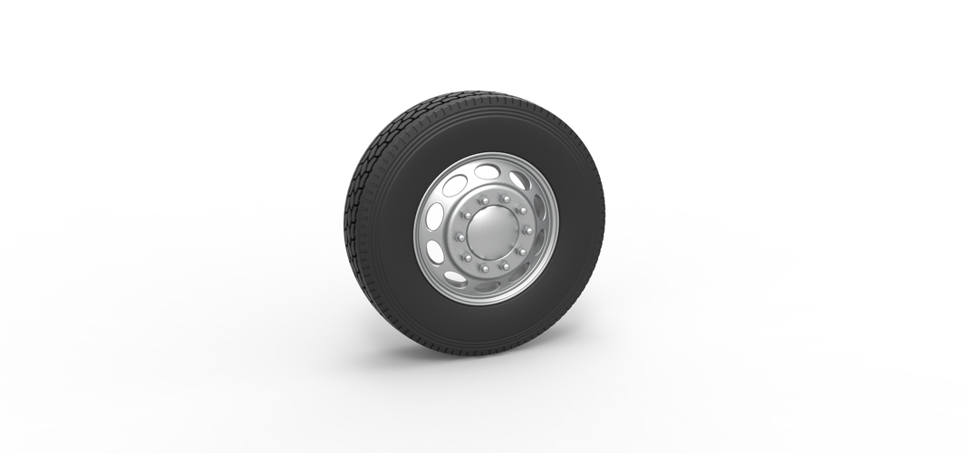 Front custom wheel of semi truck Version 20 Scale 1:25 3D Print 521230