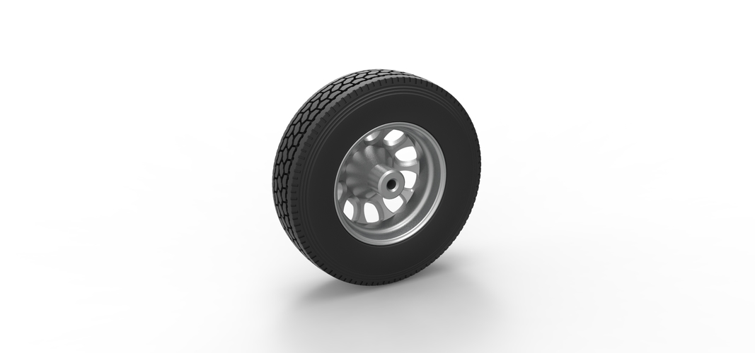 Front custom wheel of semi truck Version 22 Scale 1:25 3D Print 521328