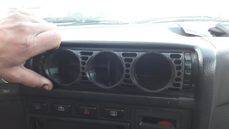 DOUBLE AIR POD BOOST GAUGE 3 X 52MM BMW E30