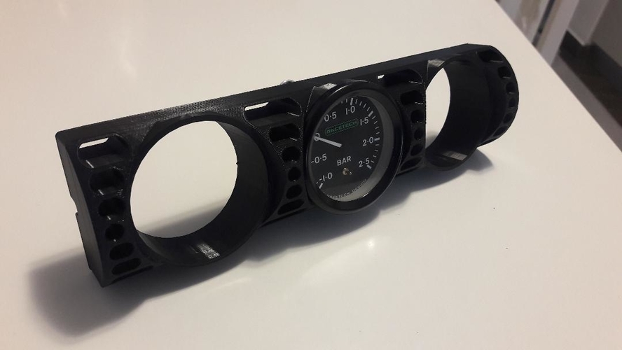 DOUBLE AIR POD BOOST GAUGE 3 X 52MM BMW E30 3D Print 521412