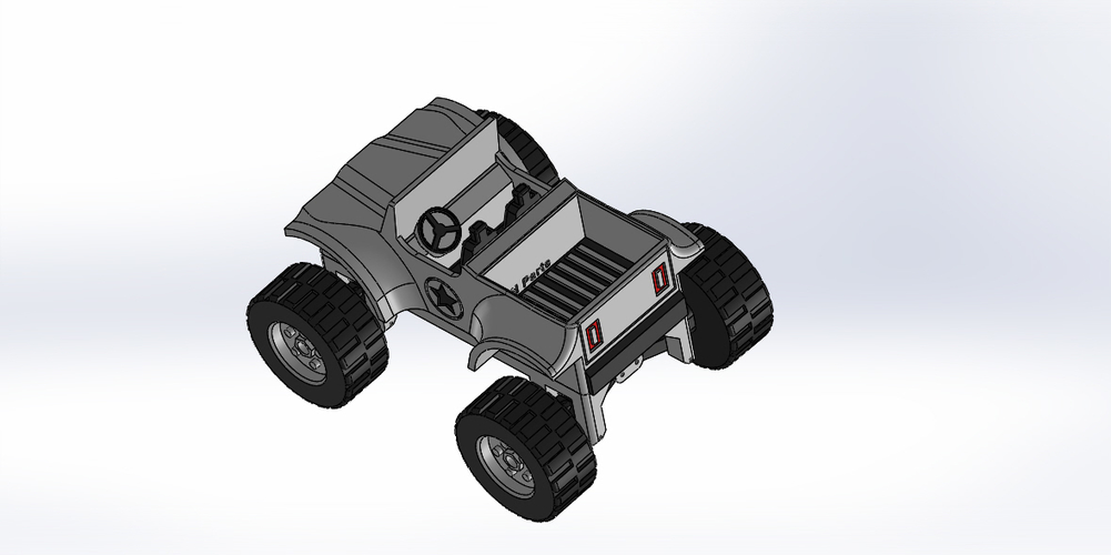 JEEP CAR TOY WITH INDIVIDUAL SUSPENSIONS 3D Print 521423