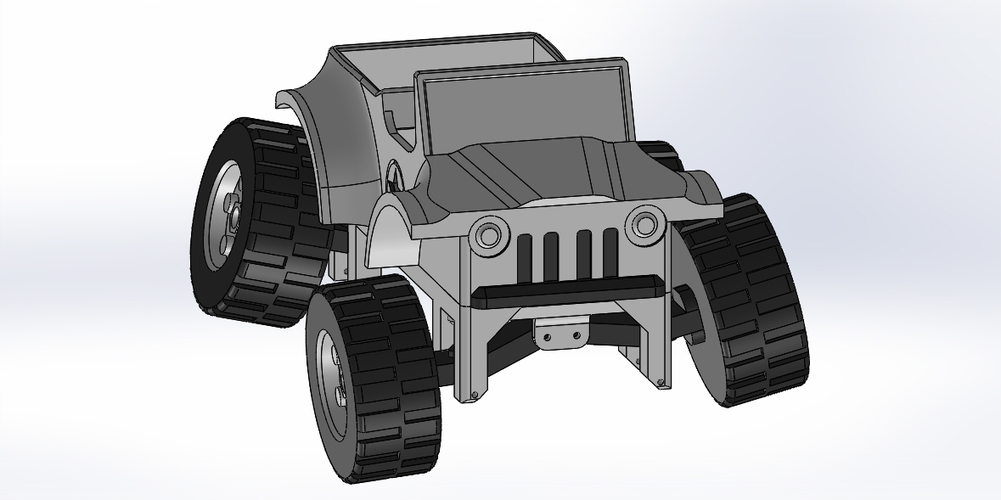 JEEP CAR TOY WITH INDIVIDUAL SUSPENSIONS 3D Print 521425