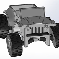 Small JEEP CAR TOY WITH INDIVIDUAL SUSPENSIONS 3D Printing 521425