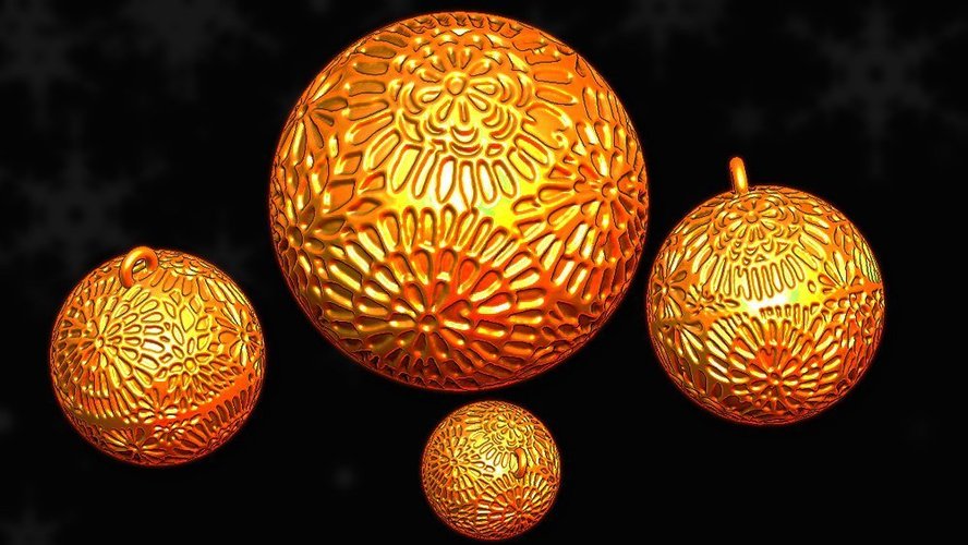 Christmas balls ornament 3D Print 52150