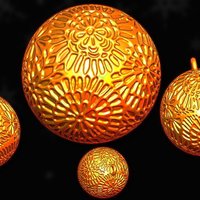 Small Christmas balls ornament 3D Printing 52150