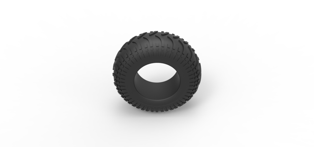 Low pressure tire 9 Scale 1:25 3D Print 521645