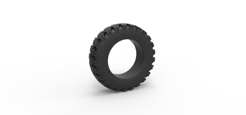 Offroad tire 76 Scale 1:25
