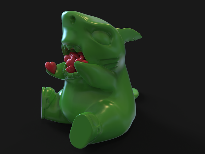 Shark eats 3D Print 521910