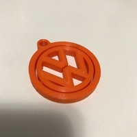 VW VOLKSVAGEN KEY RING ROTATIVE PRINT IN PLACE - Thumbnail 1