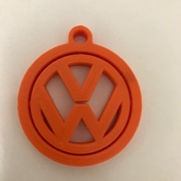 Small VW VOLKSVAGEN KEY RING ROTATIVE PRINT IN PLACE 3D Printing 521922