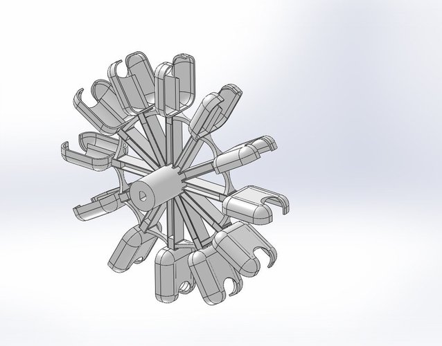 Pelton Wheel Design v1.1 3D Print 52199
