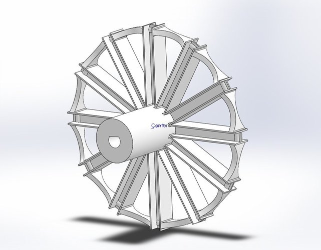 Pelton Wheel Design v1.1 3D Print 52200