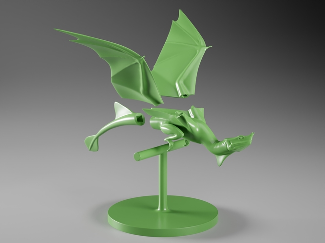 Small dragon figurine 3D Print 522025