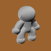 Small MUÑECO SECCIONADO EN X-DOLL SECTIONED IN X 3D Printing 522032