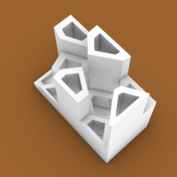 MACETA TIPO VORONOI RECTÁNGULO- RECTANGULAR VORONOI TYPE POT - Thumbnail 1