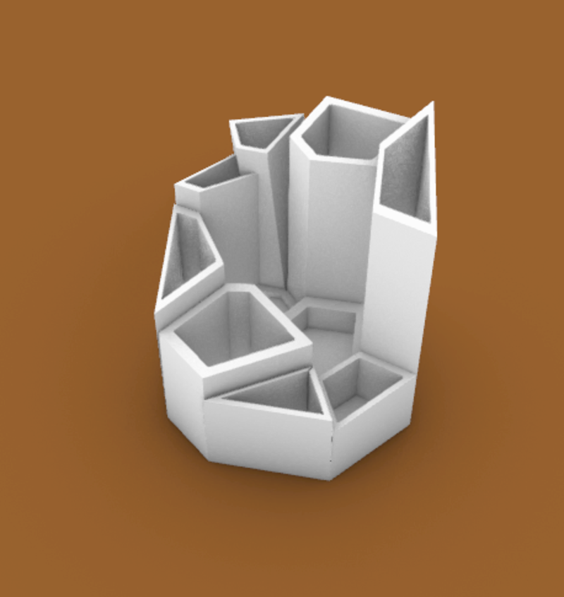 MACETA TIPO VORONOI CIRCU-VORONOI CIRCU TYPE POT