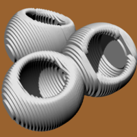 MACETA FLORERO ESFERAS  X-POT VASE SPHERES CONTOURED IN X - Thumbnail 1