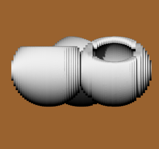 MACETA FLORERO ESFERAS  X-POT VASE SPHERES CONTOURED IN X