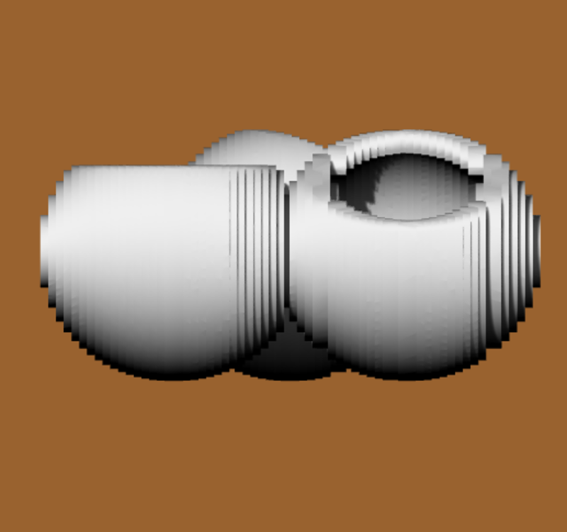 MACETA FLORERO ESFERAS  X-POT VASE SPHERES CONTOURED IN X