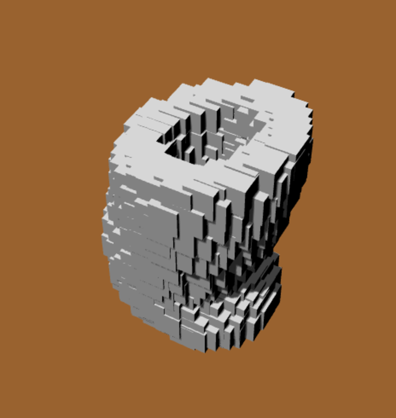 MACETA FLORERO CURVO CUBO-CURVED CUBE VASE POT