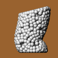 MACETA FLORERO CURVO BUBBLE-BUBBLE CURVED VASE POT - Thumbnail 1