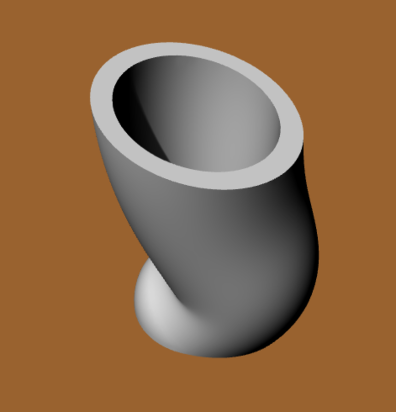 MACETA FLORERO CURVO-CURVED VASE POT