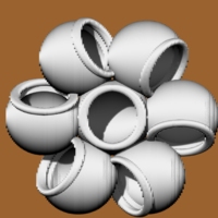 MACETA FLORERO TIPO FLOR  X-X  FLOWER-TYPE VASE POT - Thumbnail 1