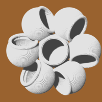 MACETA FLORERO TIPO FLOR  Z-Z  FLOWER-TYPE VASE POT - Thumbnail 1