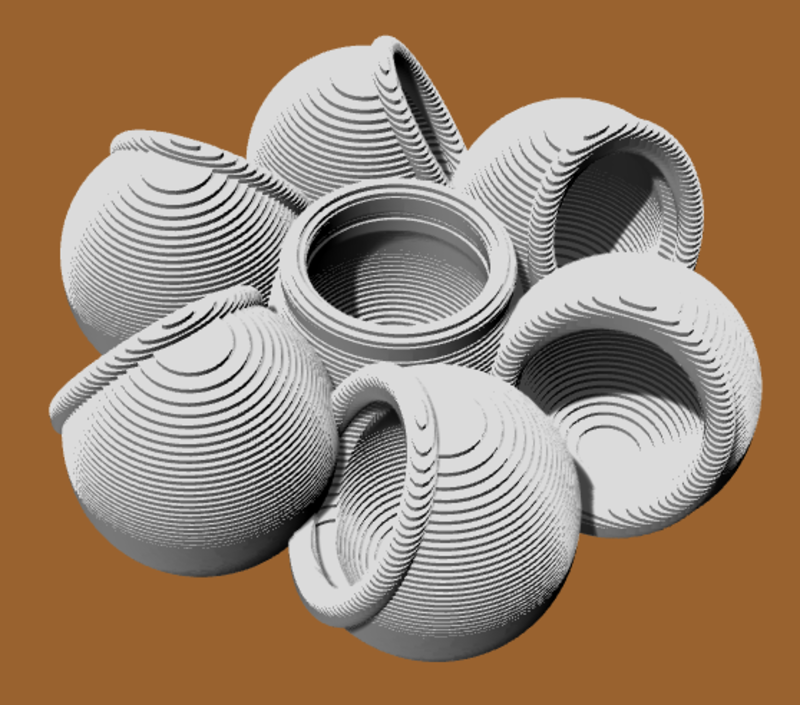 MACETA FLORERO TIPO FLOR  Z-Z  FLOWER-TYPE VASE POT