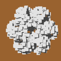 MACETA FLORERO TIPO FLOR CÚBICA-CUBIC FLOWER VASE POT - Thumbnail 1