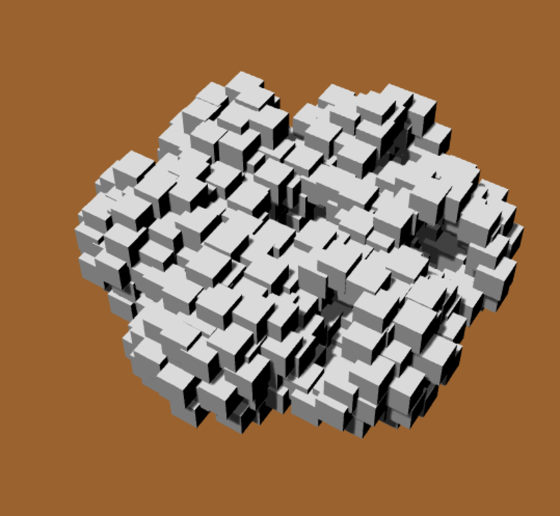 MACETA FLORERO TIPO FLOR CÚBICA-CUBIC FLOWER VASE POT