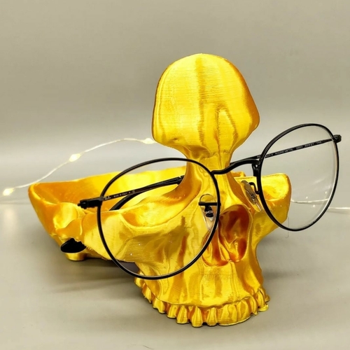 Skull Glasses and Change Holder 3D Print 522145