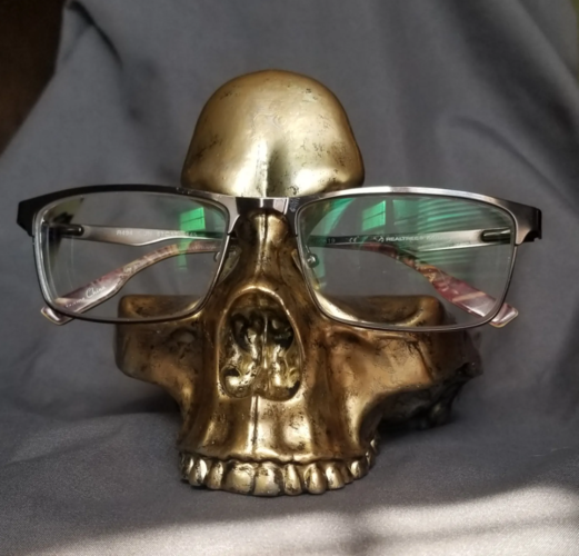 Skull Glasses and Change Holder 3D Print 522149